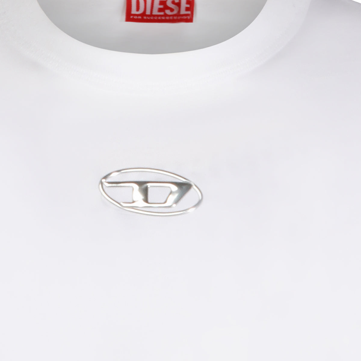 WHITE COTTON T-SHIRT
