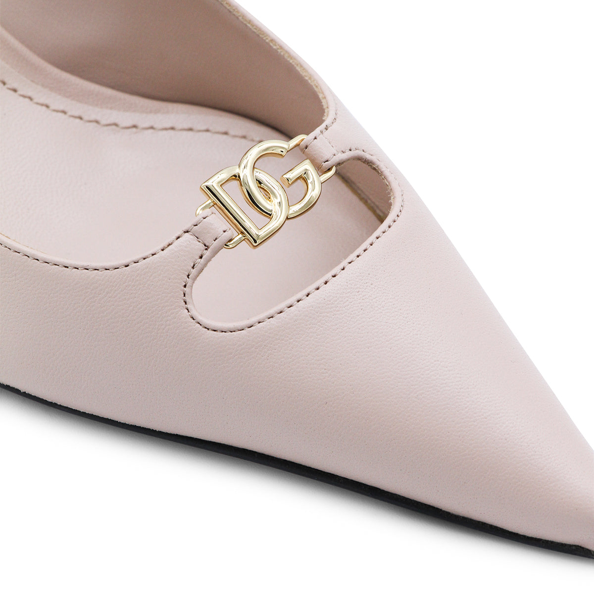 NUDE LEATHER PUMP
