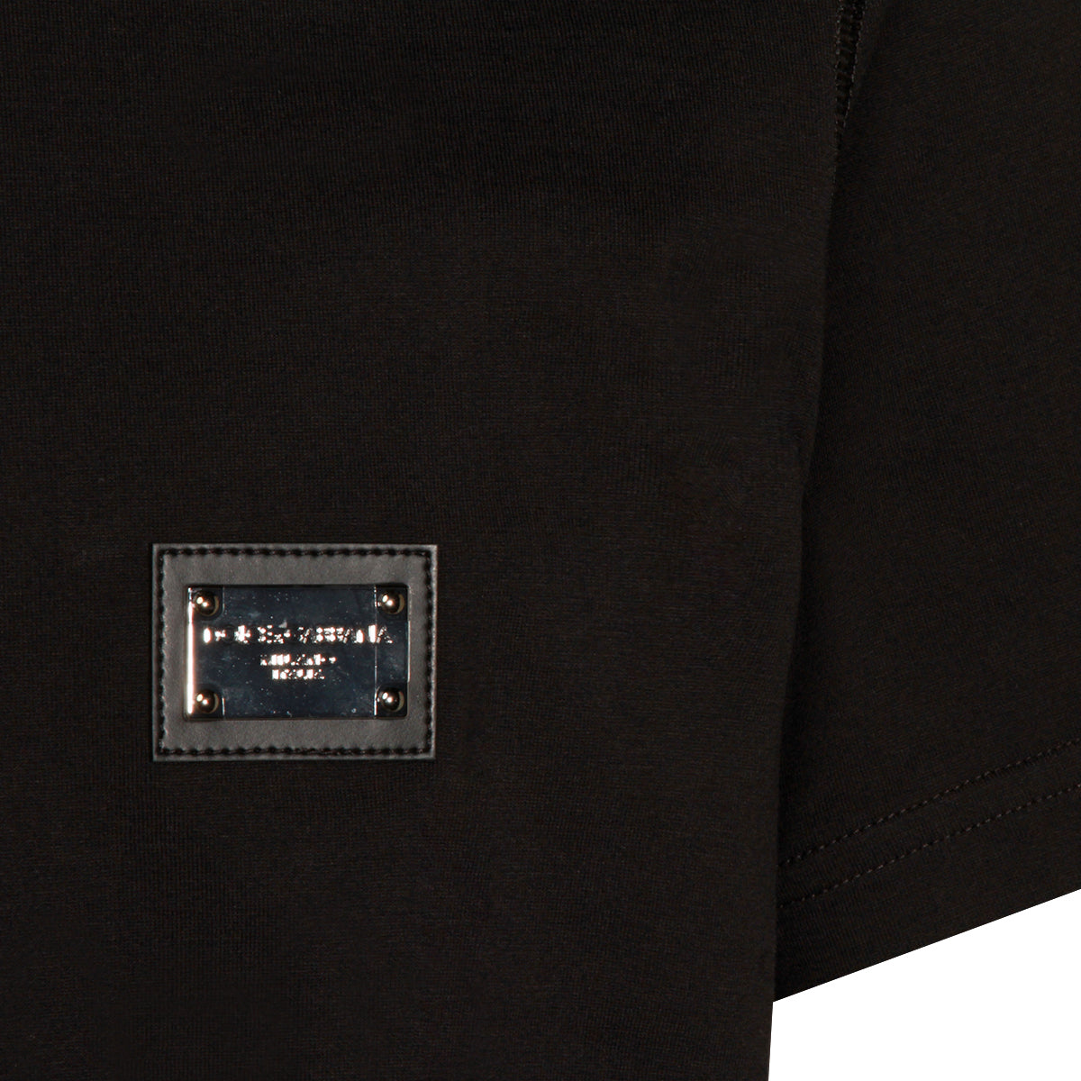 BLACK COTTON T-SHIRT