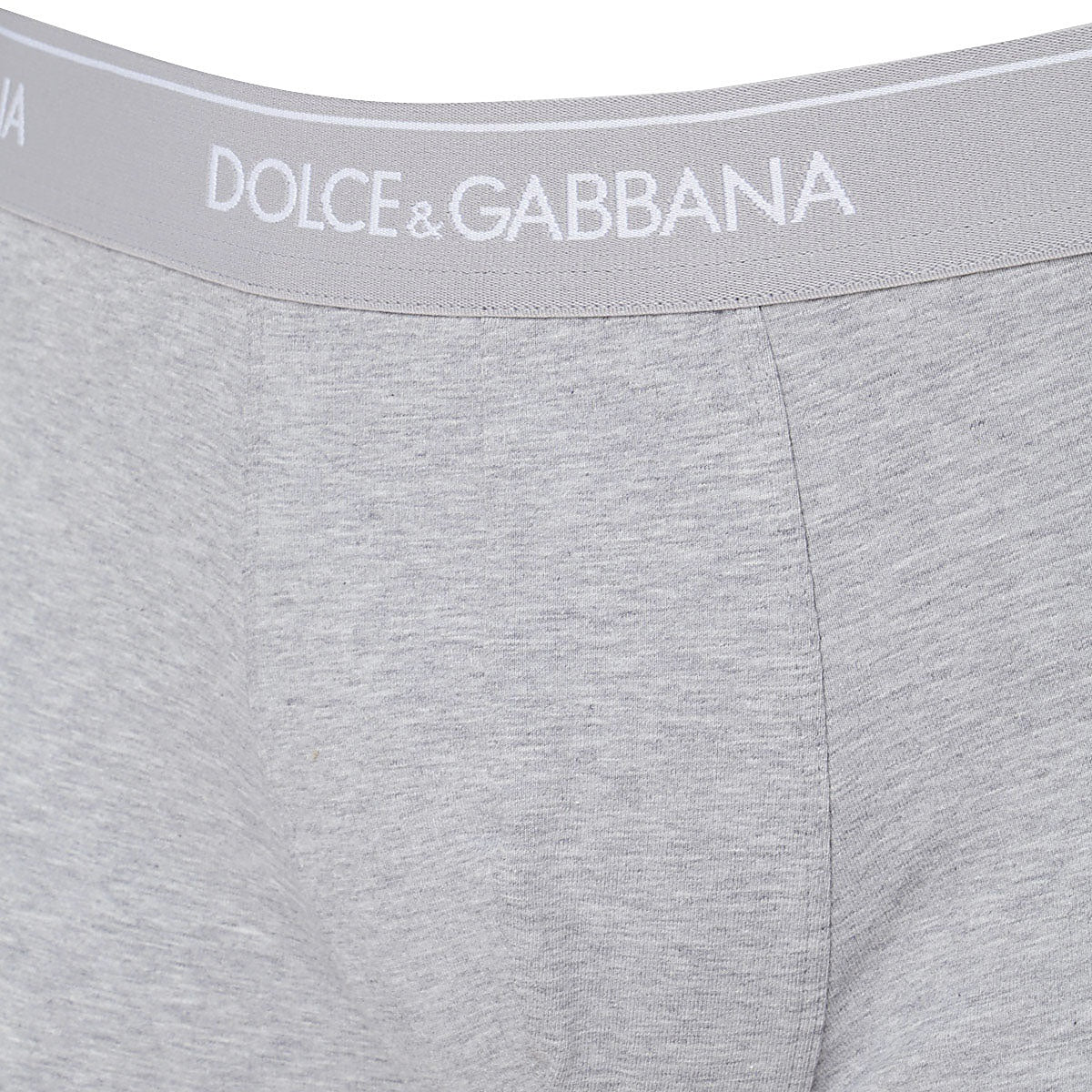 GREY COTTON TWO-PACK BOXERS