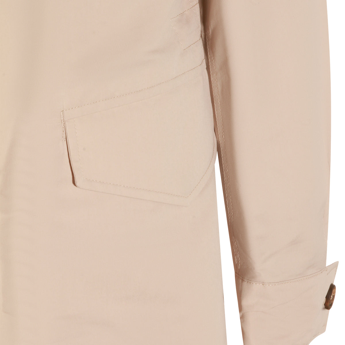 BEIGE COTTON CASUAL JACKET