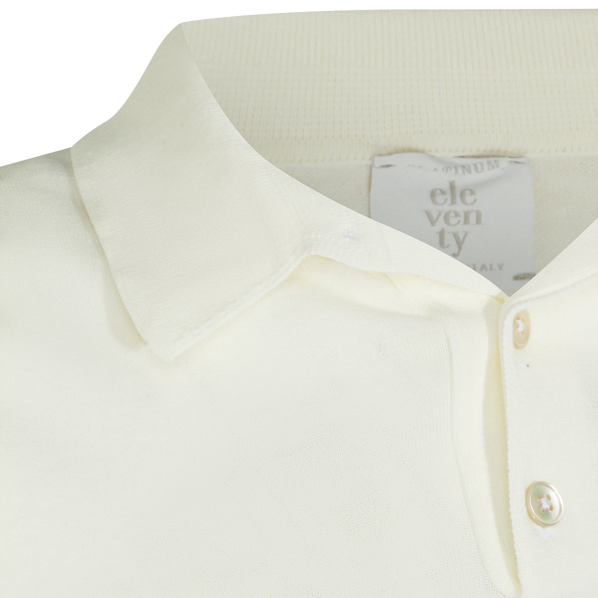 WHITE COTTON POLO SHIRT