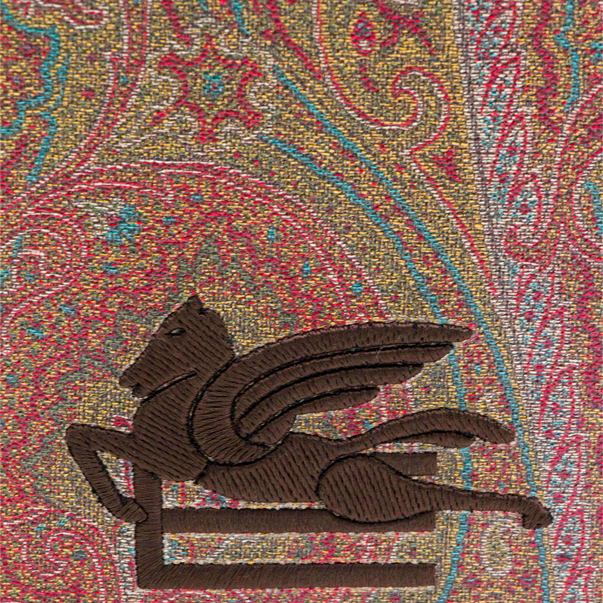 PAISLEY ZIPPED POUCHE