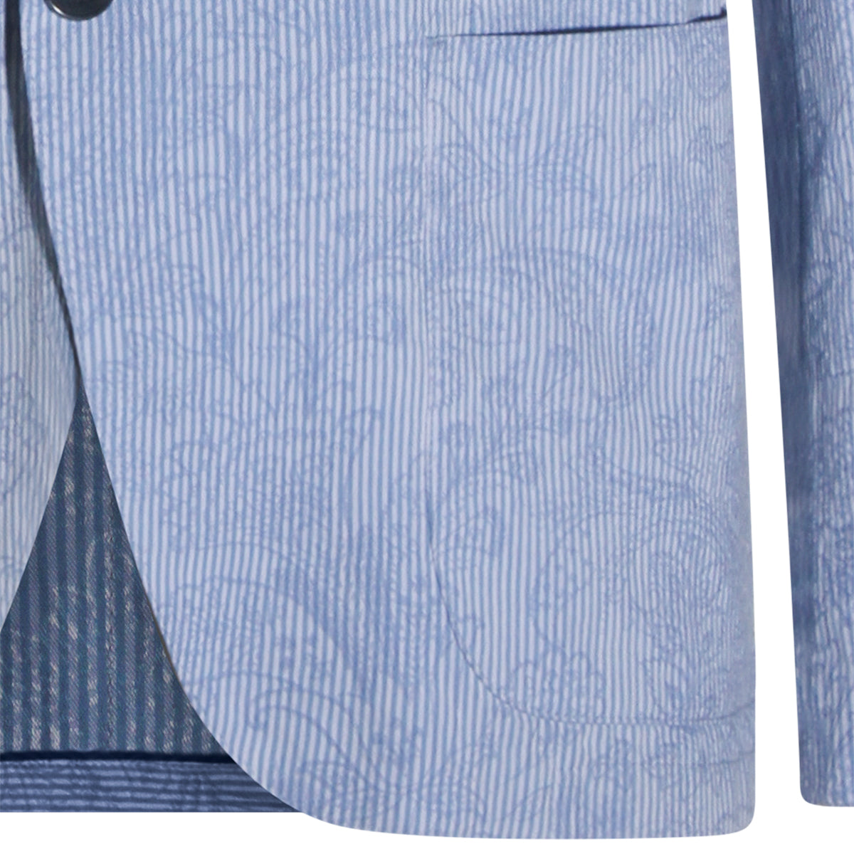 LIGHT BLUE COTTON BLAZER