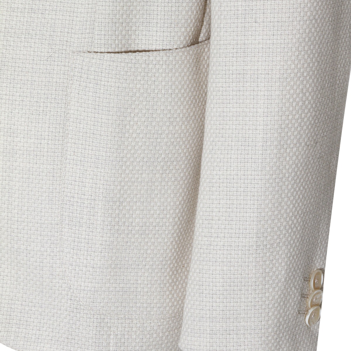 LIGHT BEIGE COTTON BLAZER