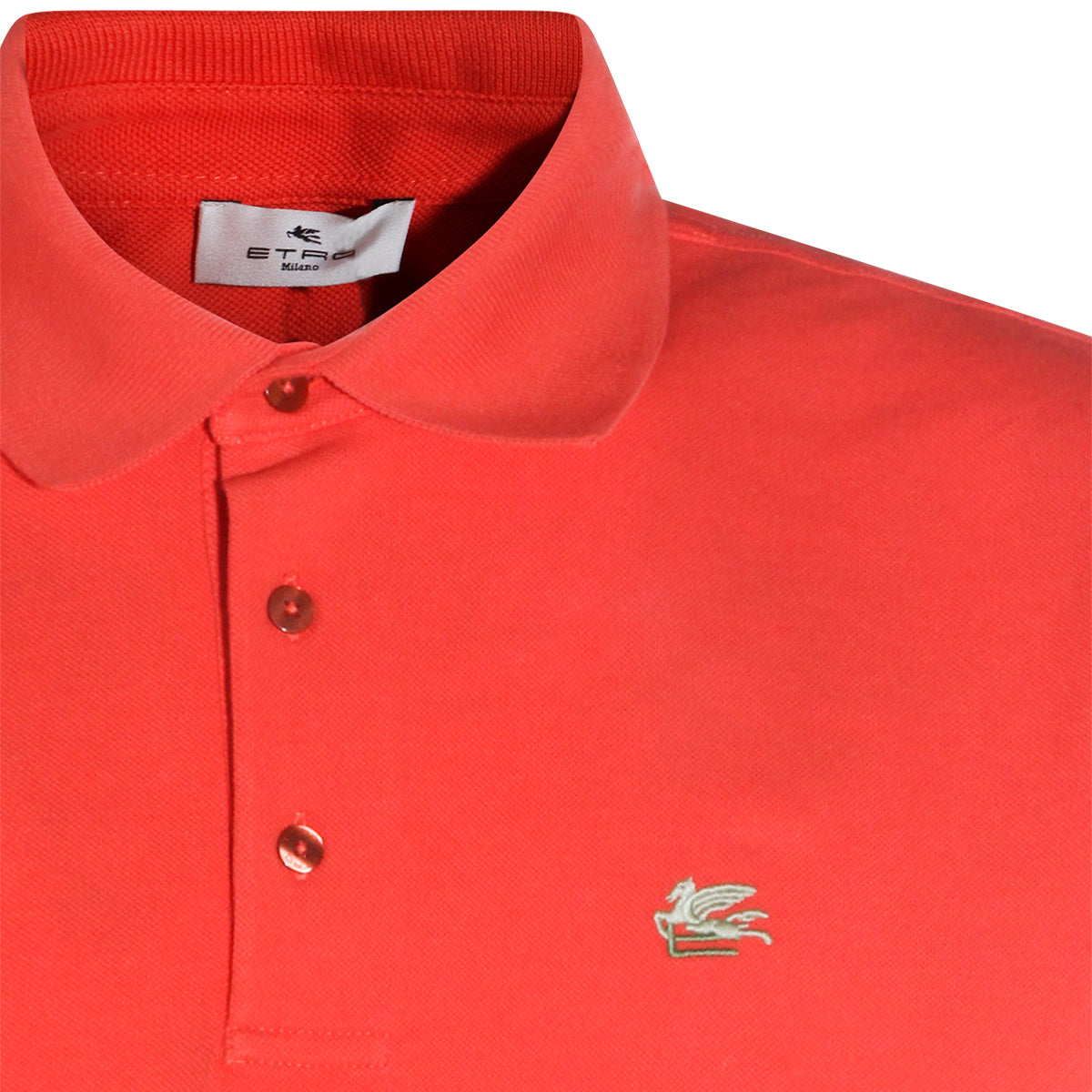 ORANGE COTTON POLO SHIRT