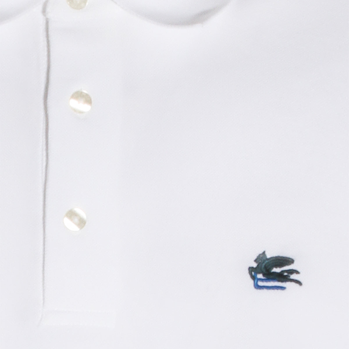 WHITE COTTON POLO SHIRT