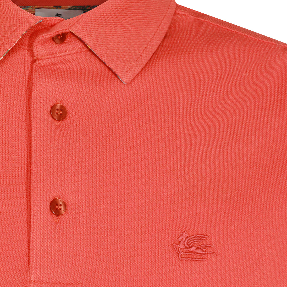 ORANGE COTTON POLO SHIRT