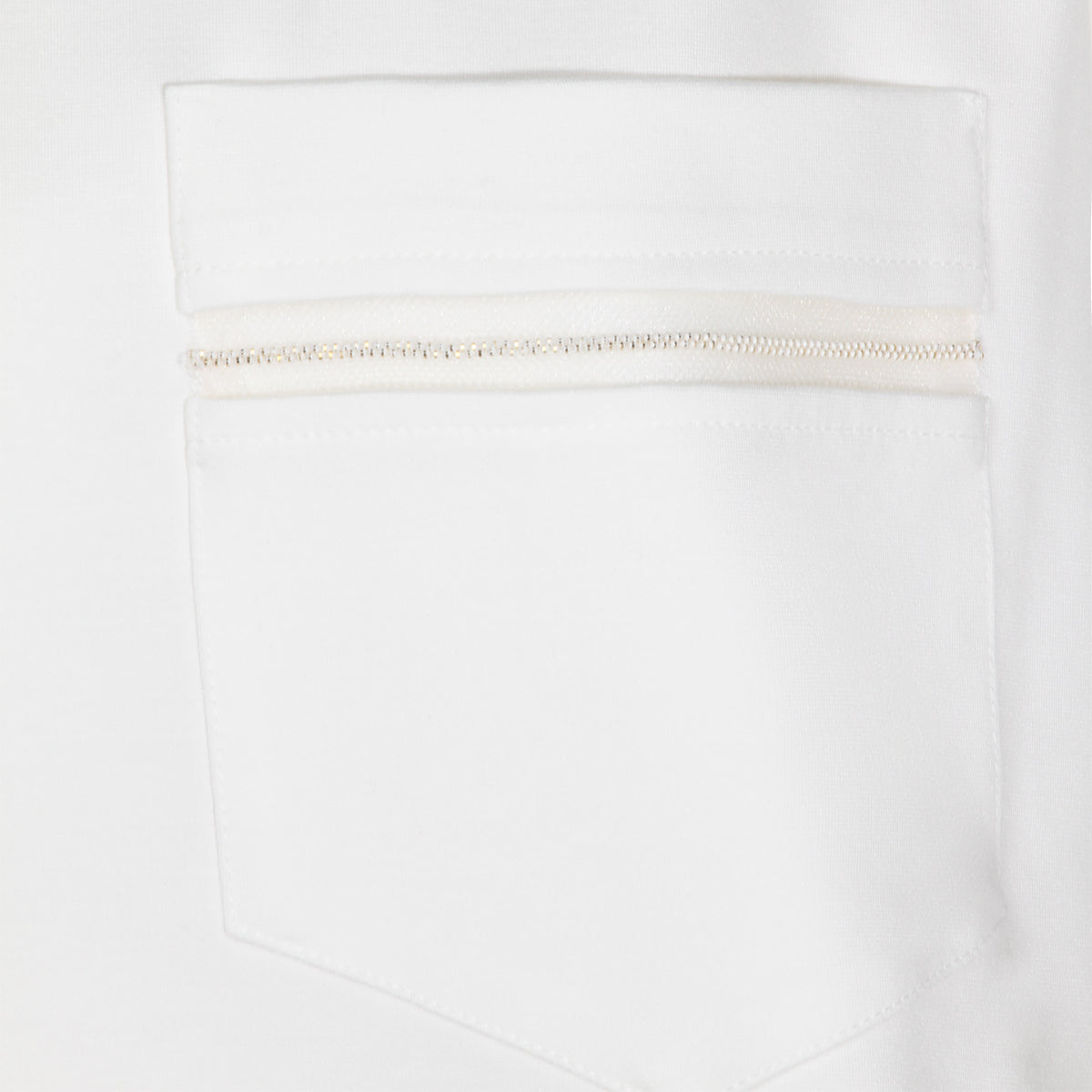 WHITE VISCOSE T-SHIRT