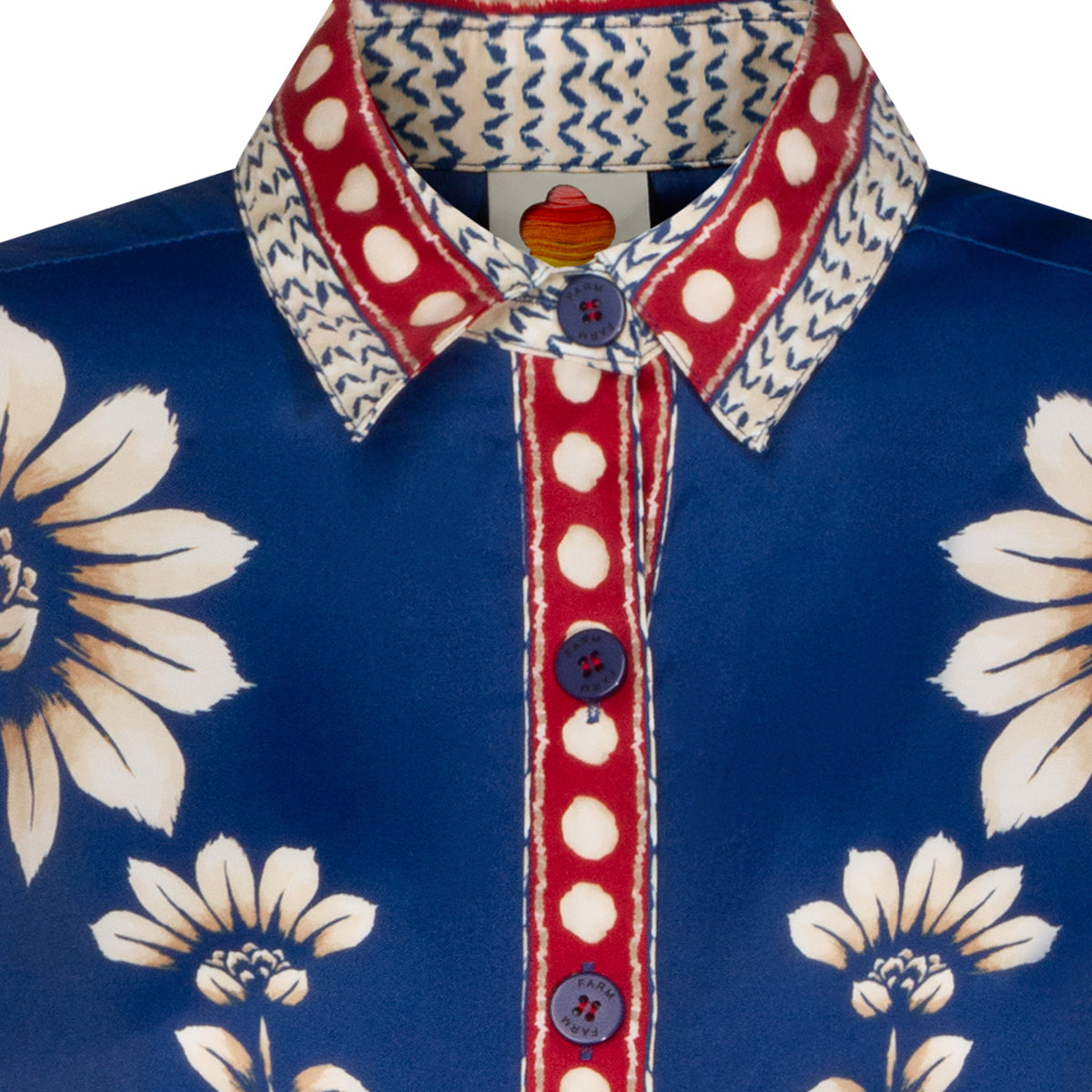 BLUE VISCOSE SHIRT