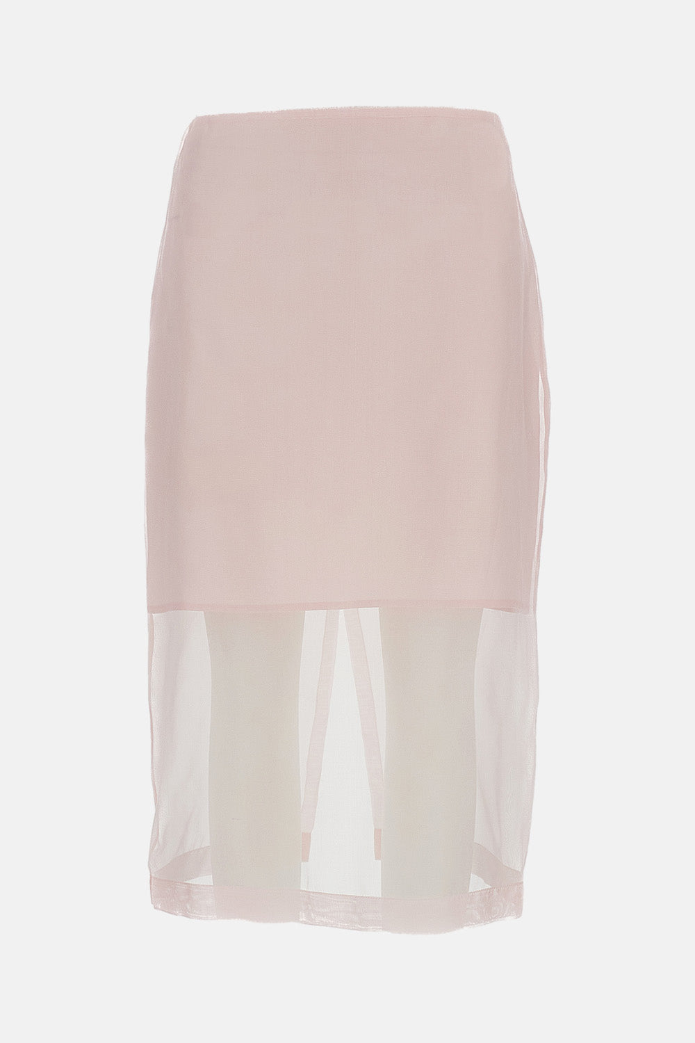 ORGANZA SILK MIDI SKIRT