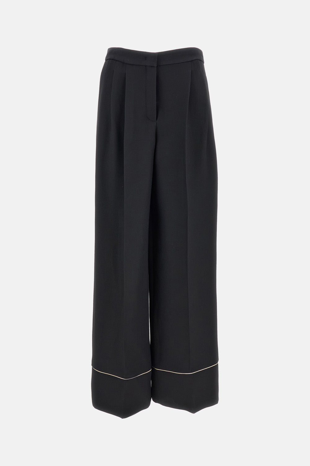 WOOL SILK TROUSERS