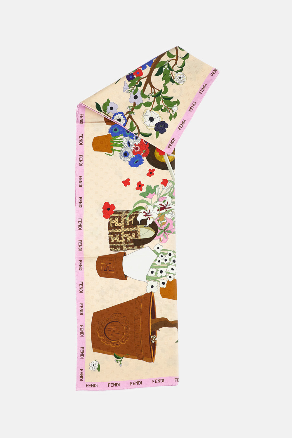 FENDI GARDENING PRINTED FOULARD