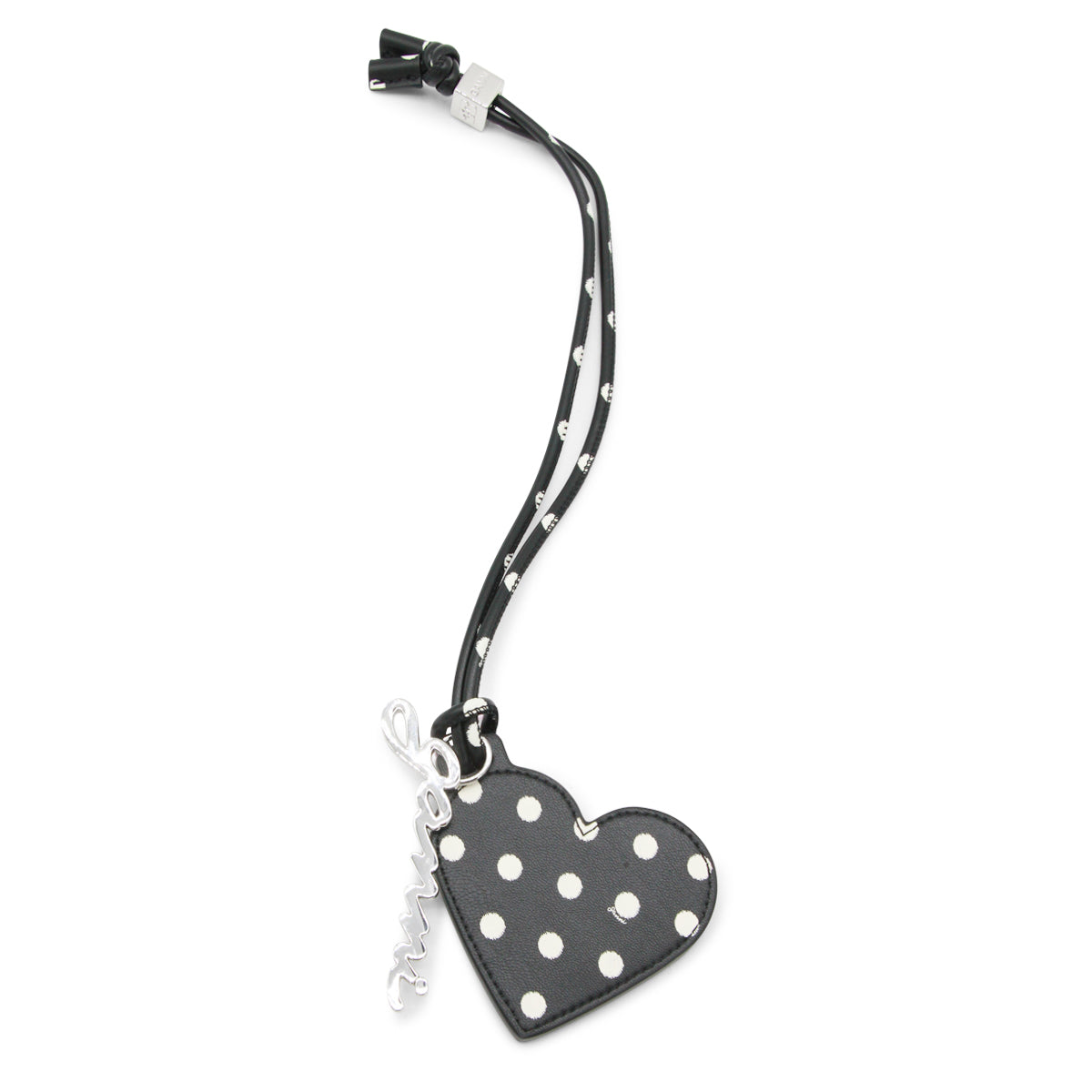 BLACK LEATHER KEYRING