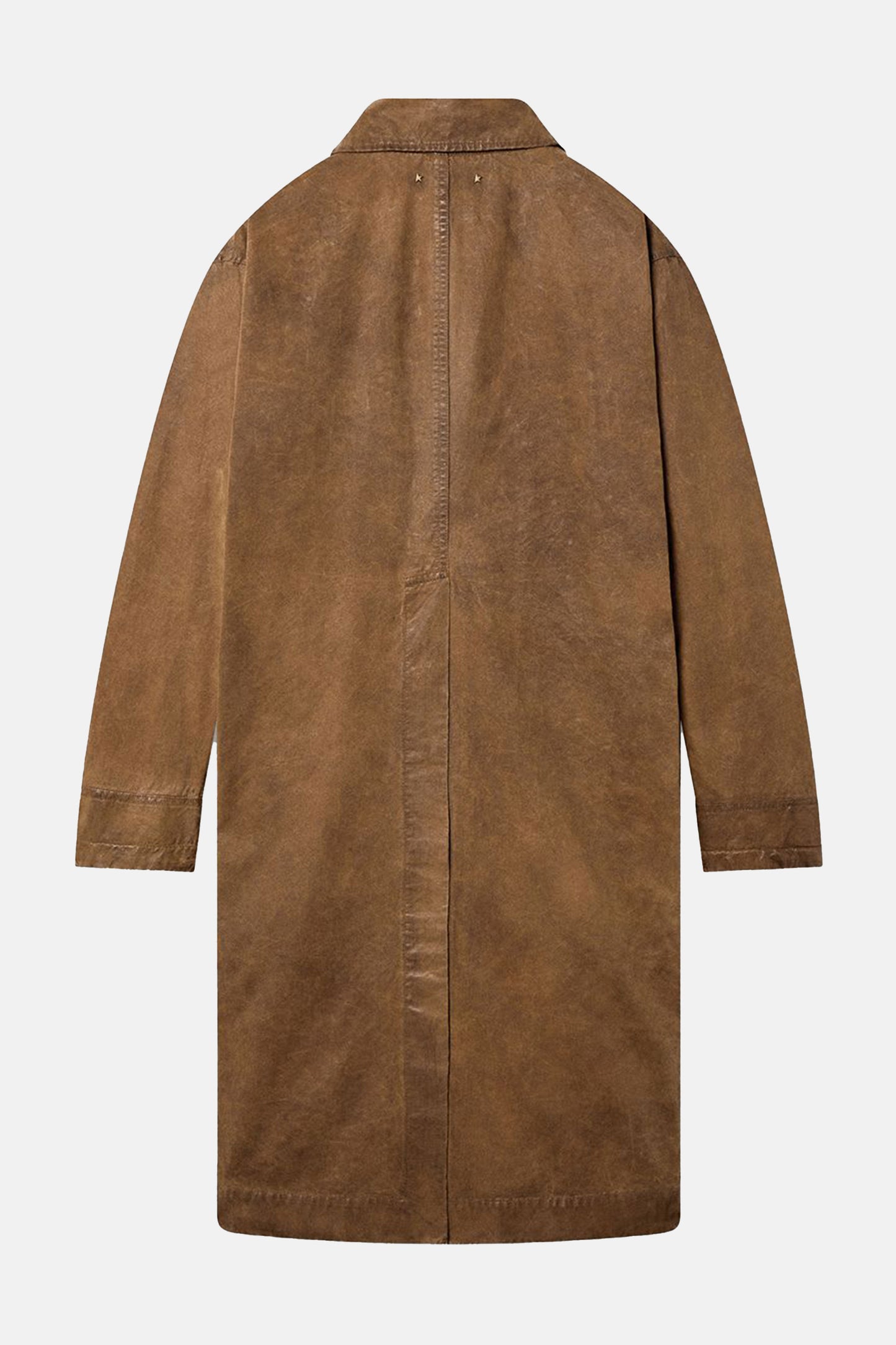 WAXED TWILL TRENCH COAT