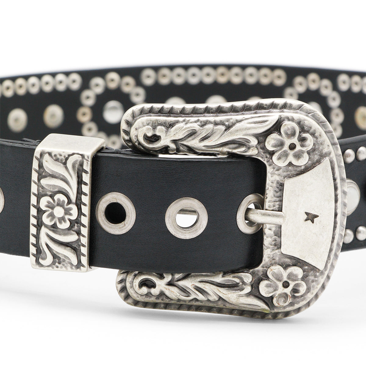 BLACK LEATHER BELT