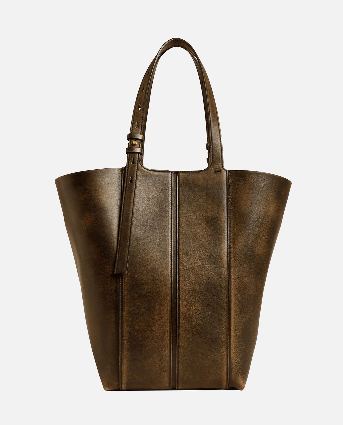 VINTAGE SHOPPING BAG METAL DETAILS