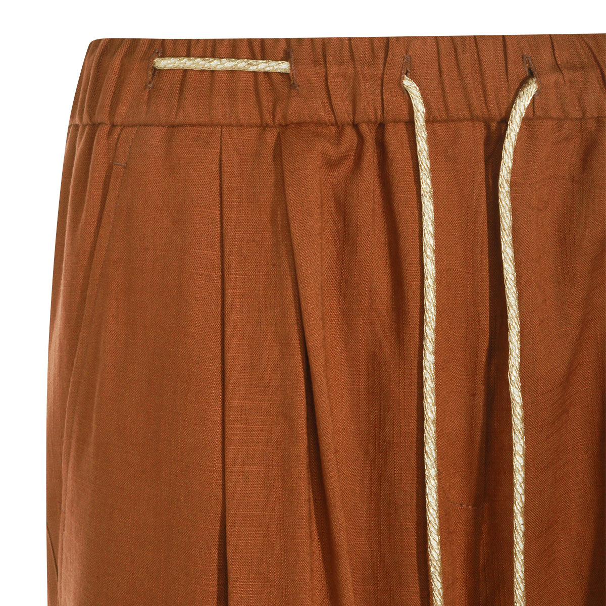 BROWN VISCOSE PANTS