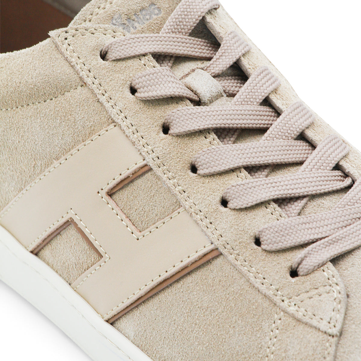 BEIGE LEATHER SNEAKERS
