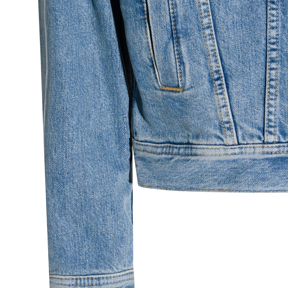 LIGHT BLUE COTTON DENIM JACKET