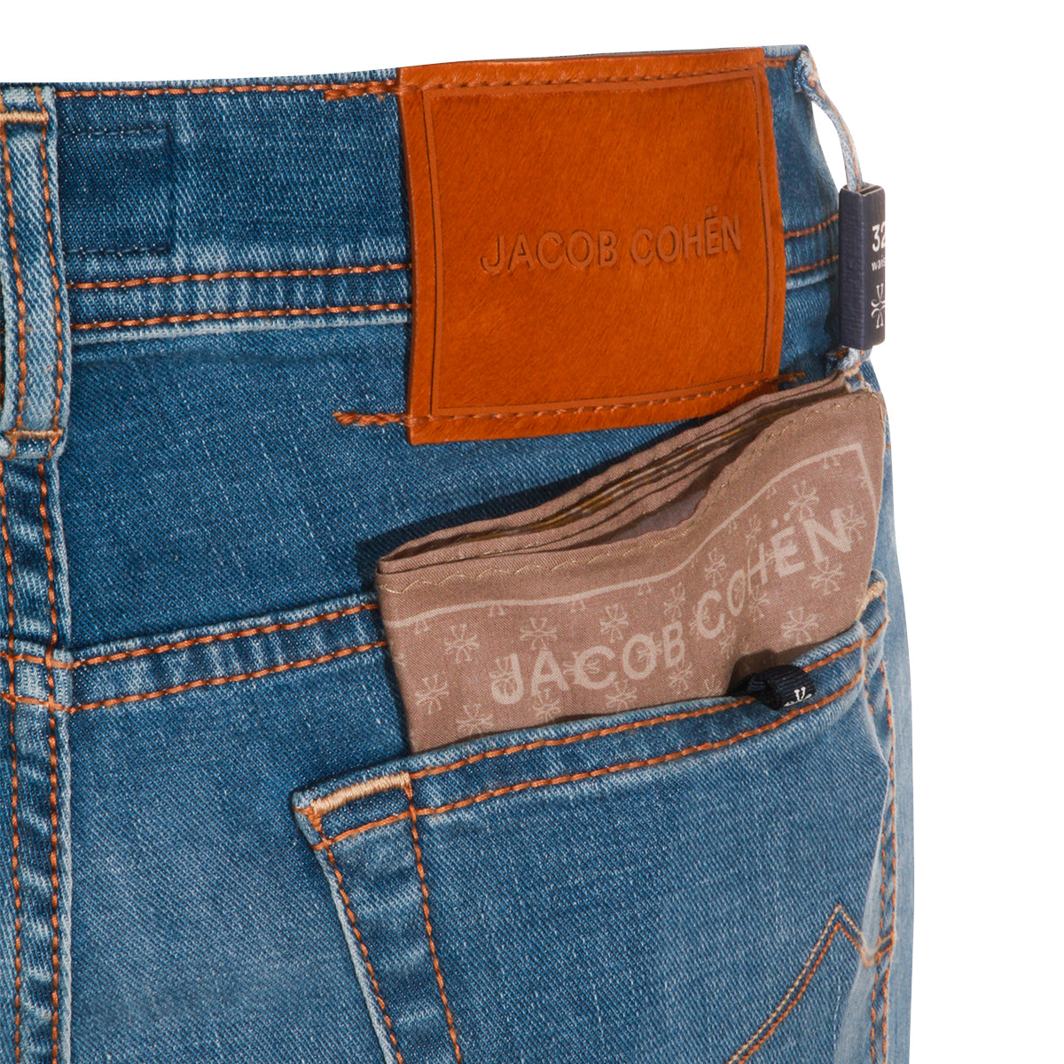 BLUE COTTON BARD JEANS