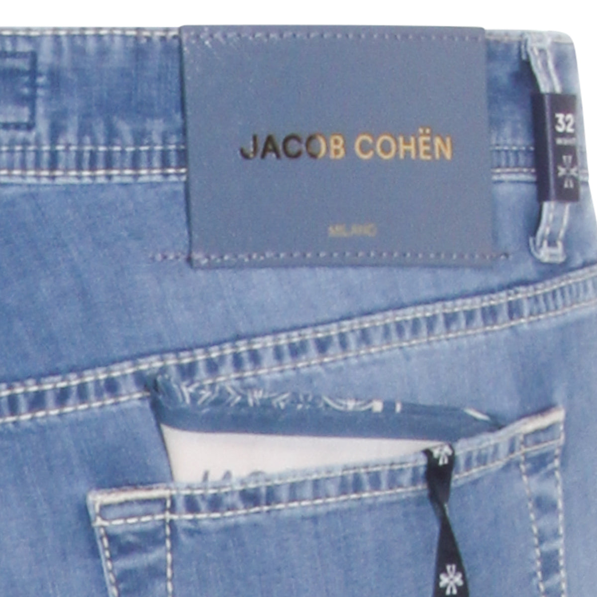 LIGHT BLUE DENIM BARD FAST JEANS