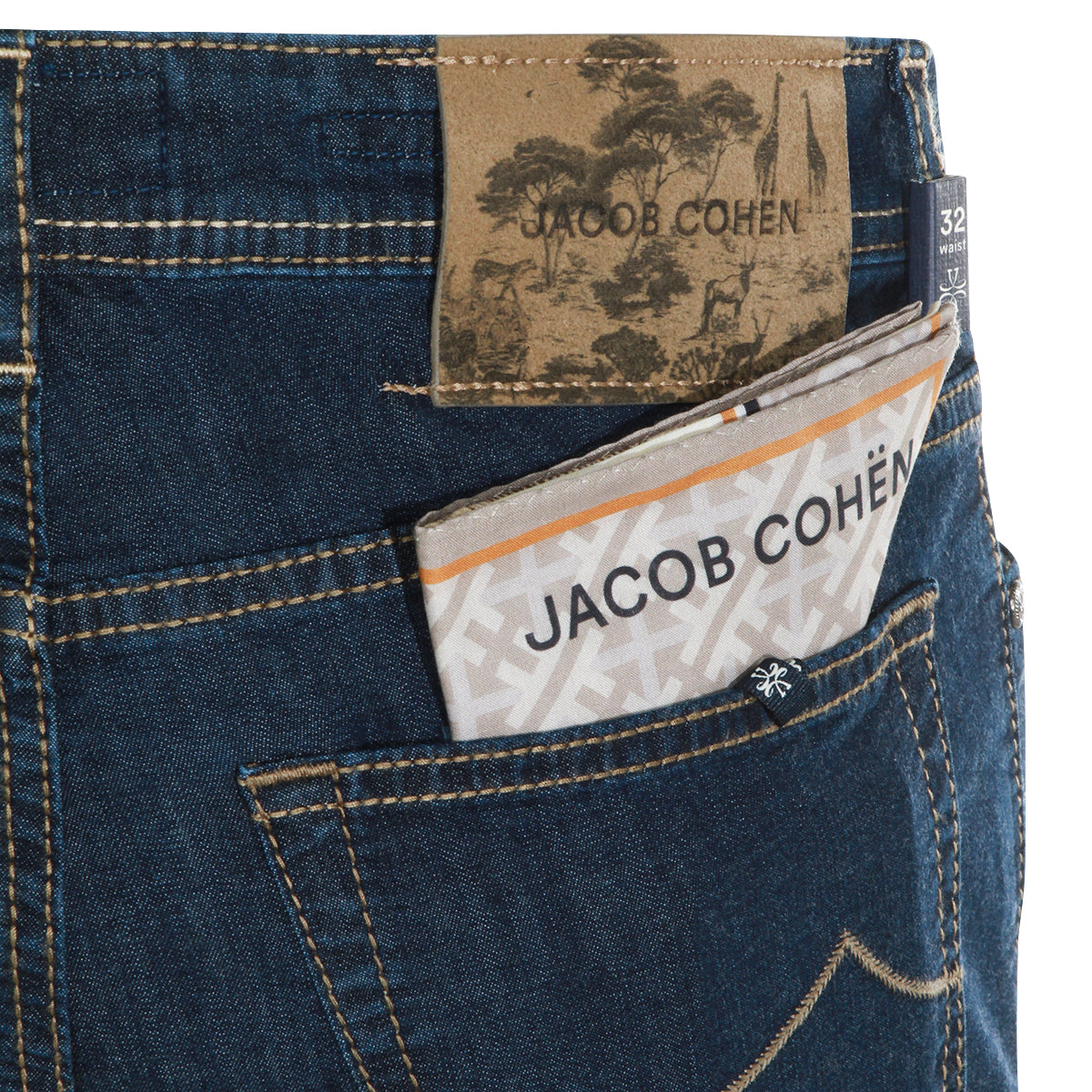 DARK BLUE BARD COTTON JEANS
