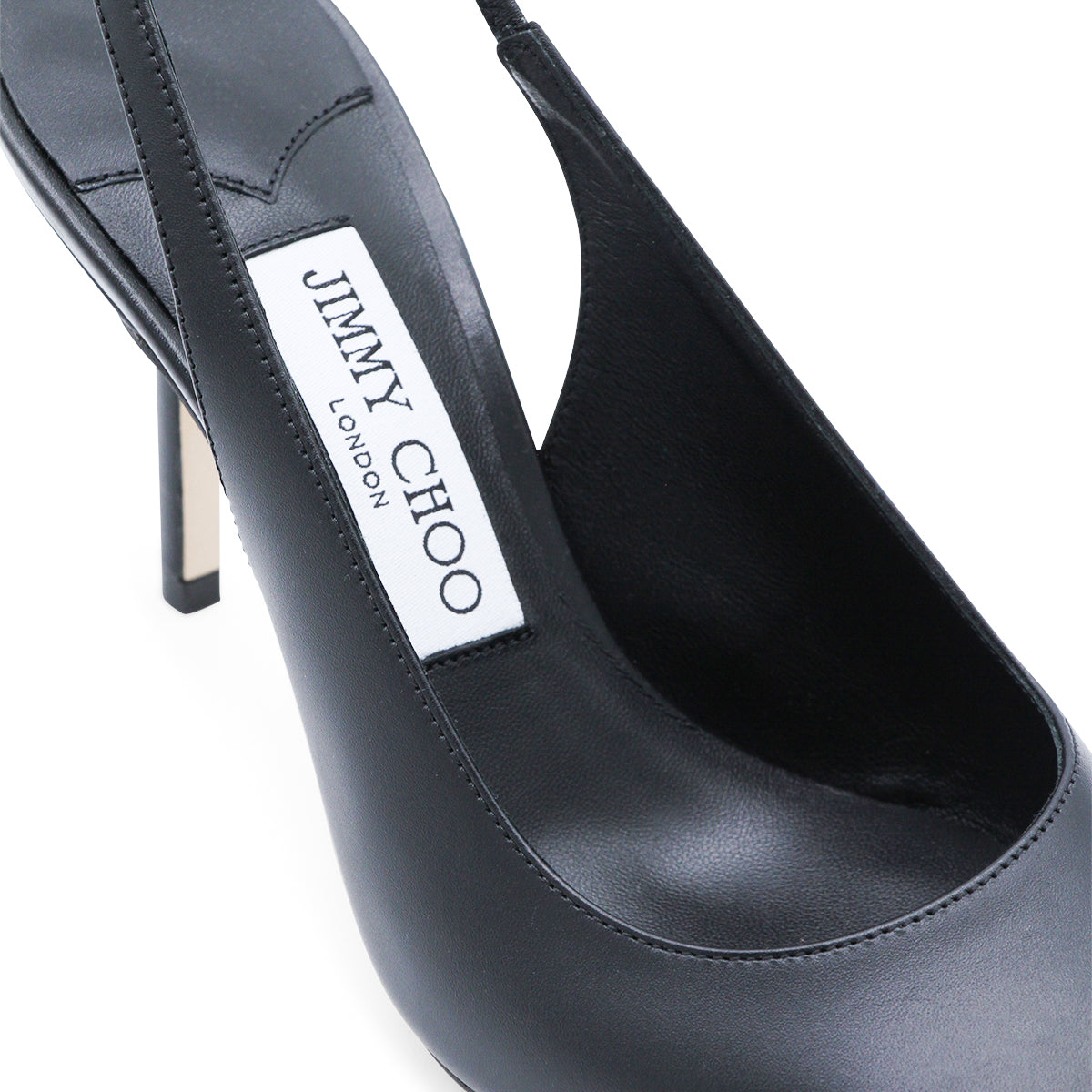 BLACK LEATHER PUMPS