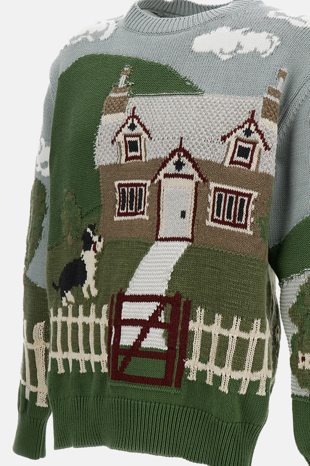 EMBROIDERED PRINT KNITWEAR
