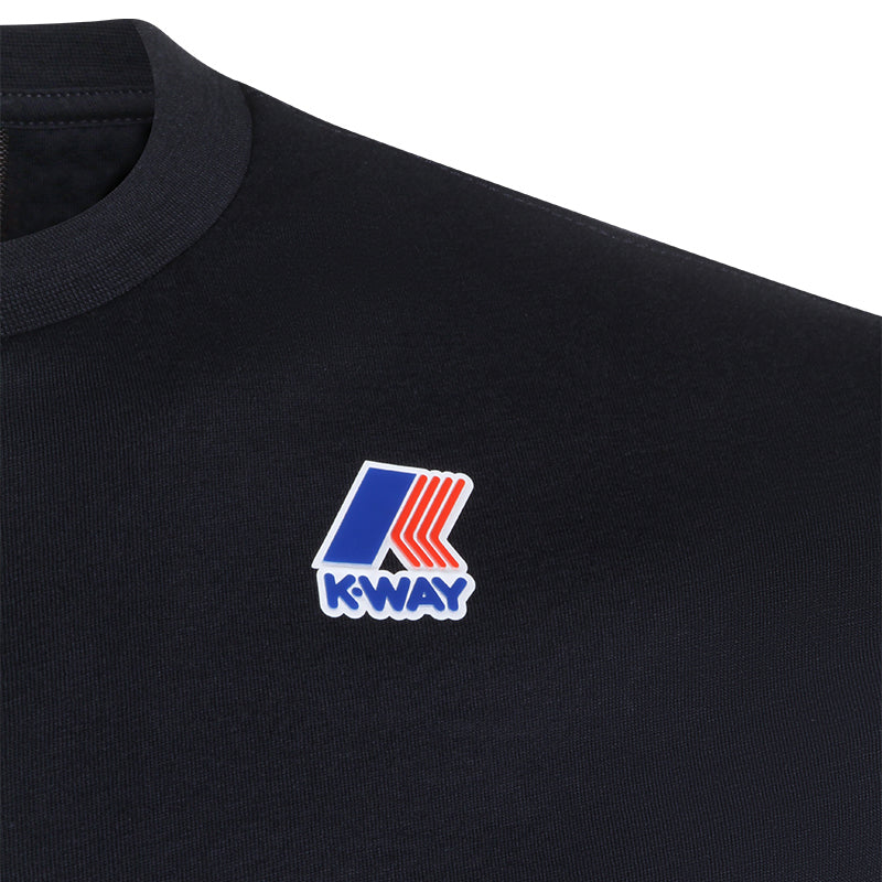 BLUE DEPTH COTTON T-SHIRT