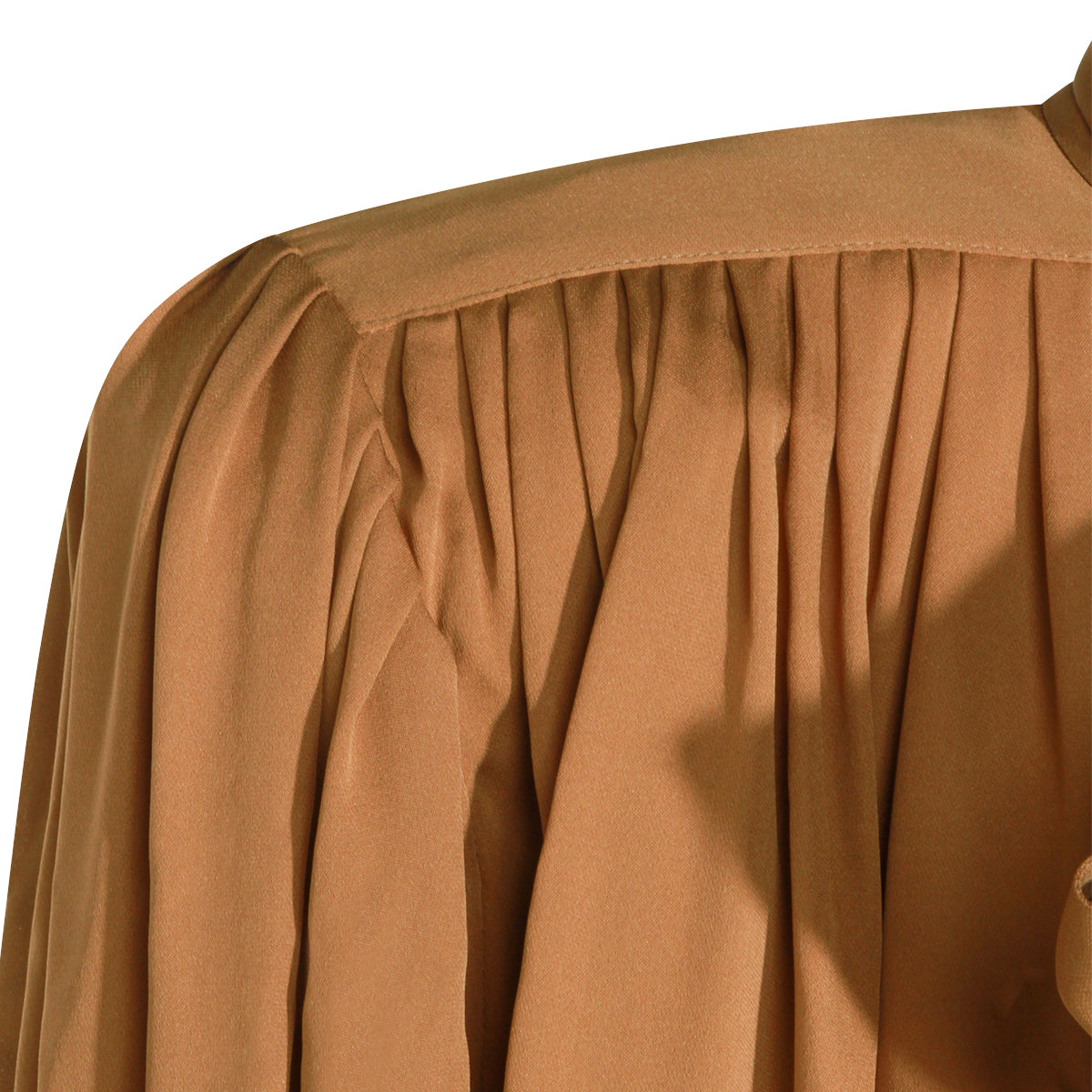 BROWN SILK SHIRT