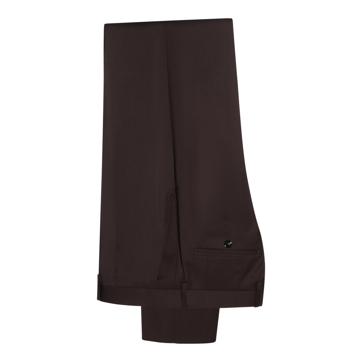 BROWN VIRGIN WOOL SUIT