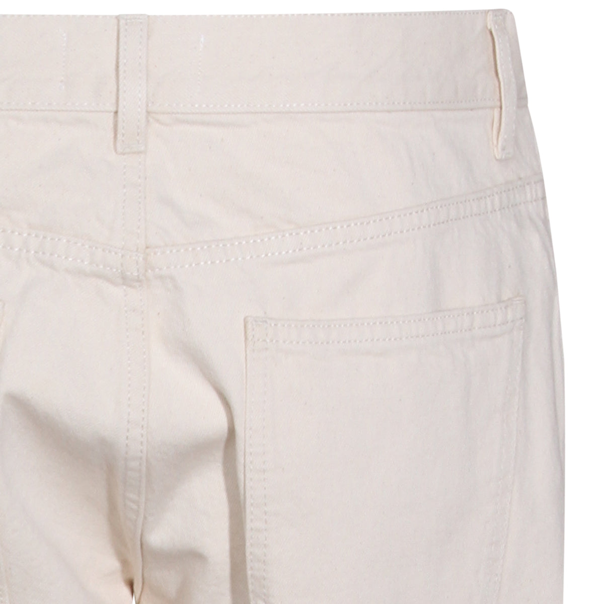 WHITE COTTON JEANS