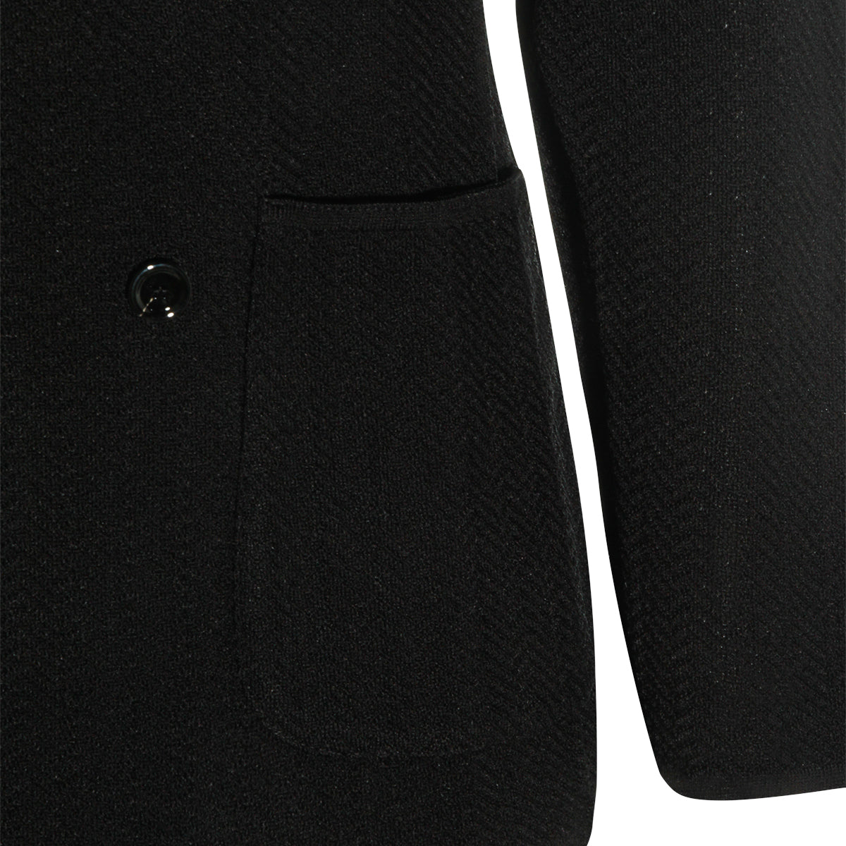 BLACK COTTON BLAZER