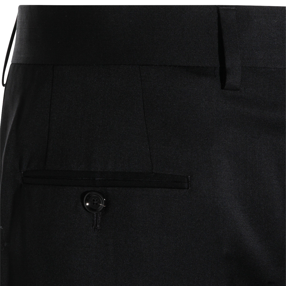 BLACK WOOL PANTS