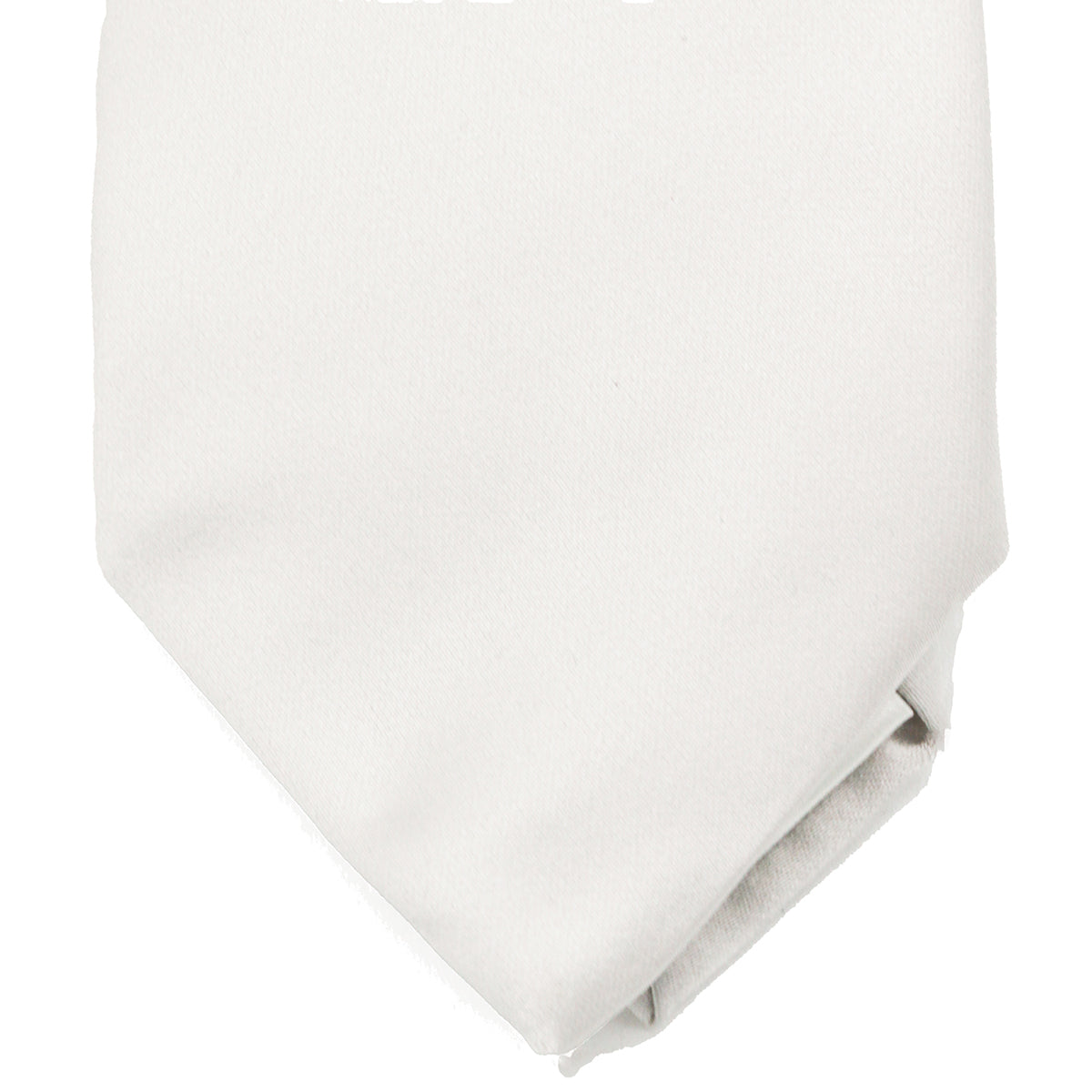WHITE SILK TIE
