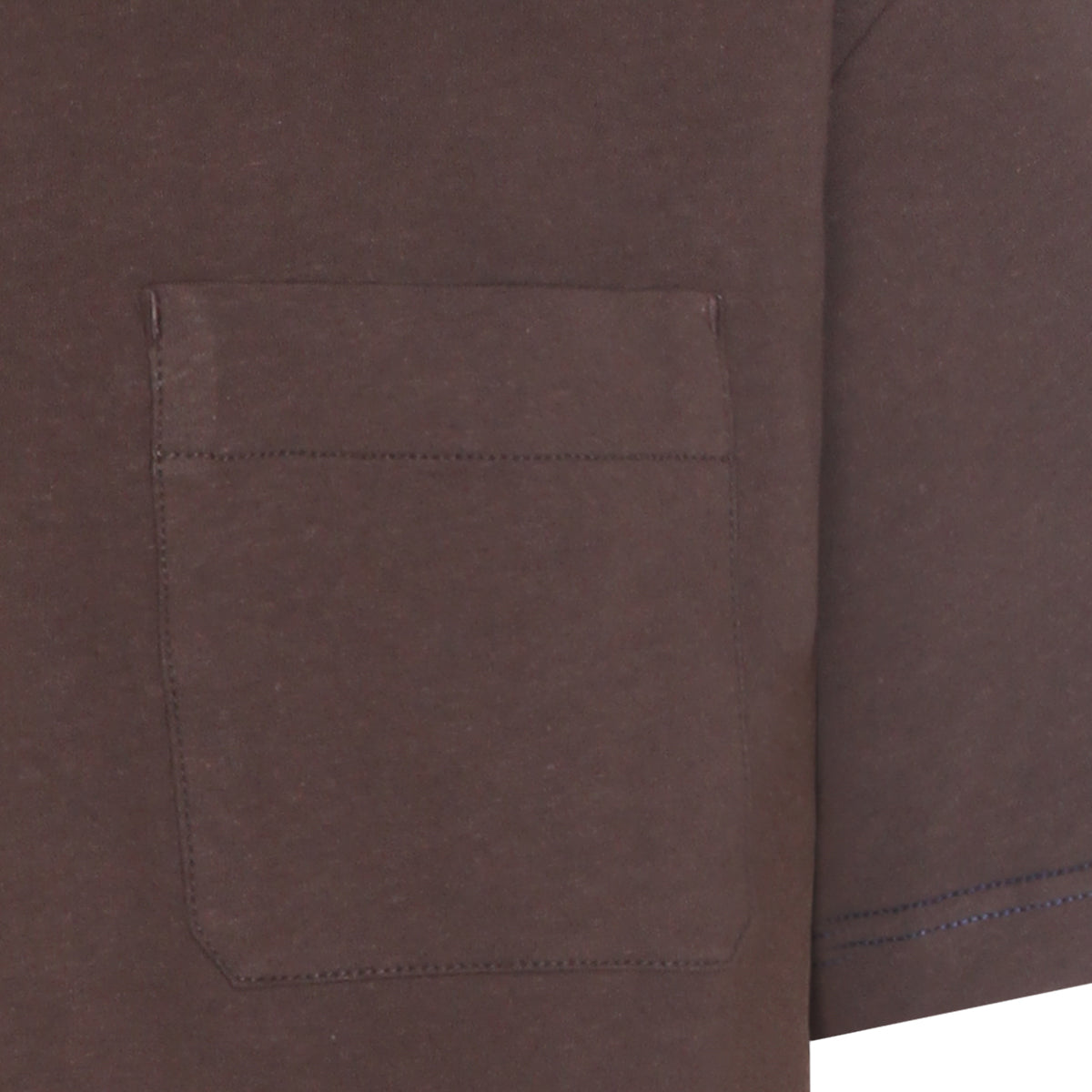 RISTRETTO COFFEE COTTON AND LINEN BLEND T-SHIRT