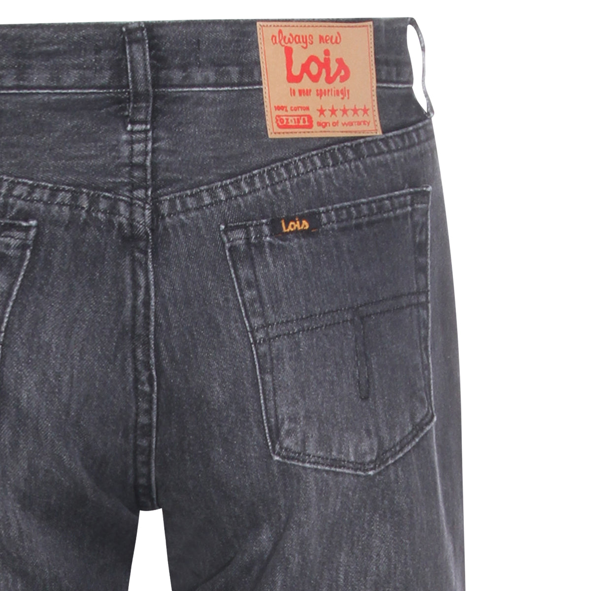 BLACK COTTON JEANS