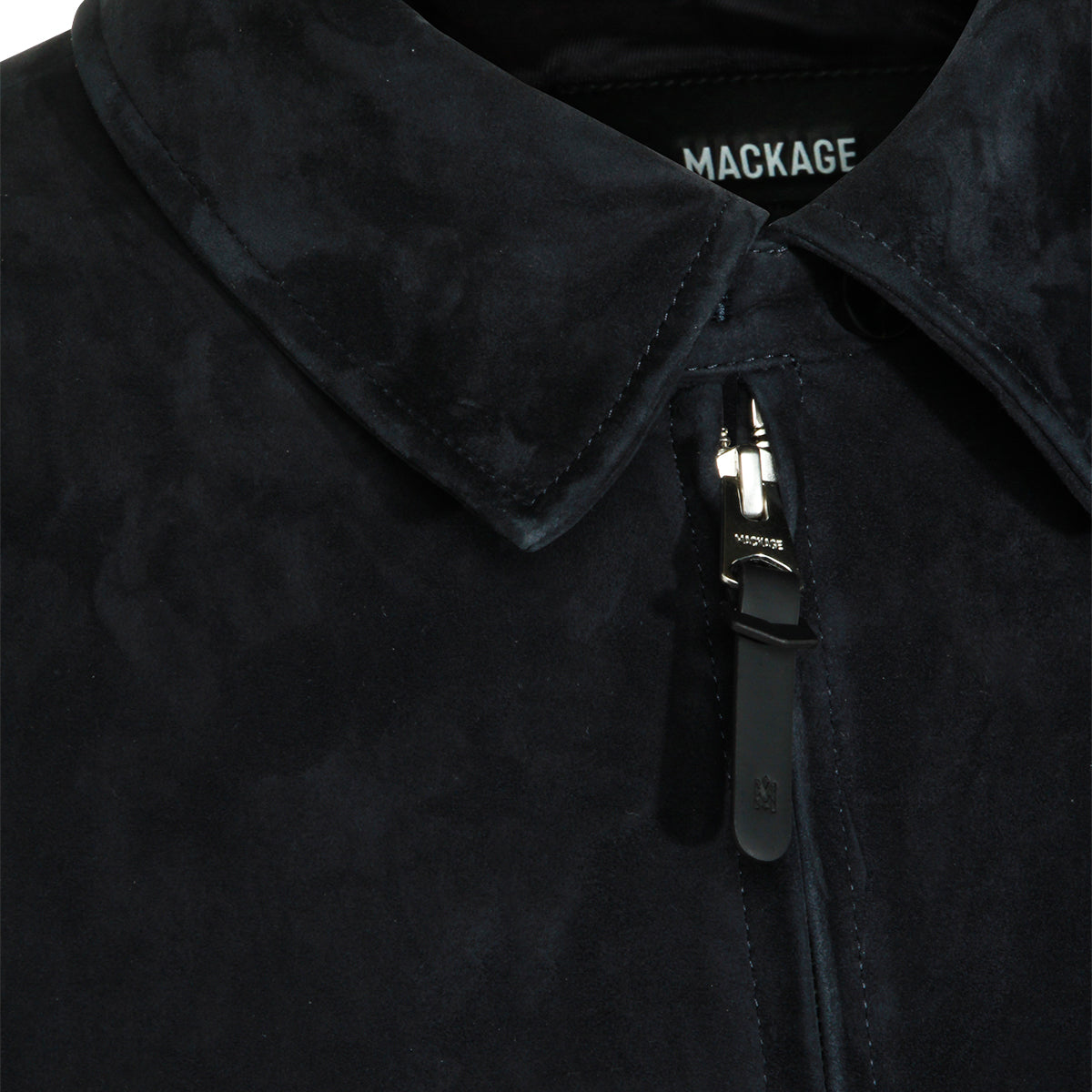 NAVY LEATHER JACKET