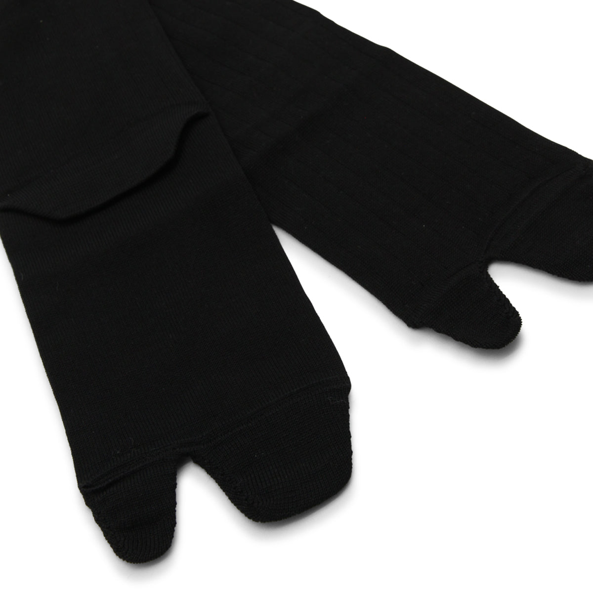 BLACK COTTON BLEND SOCKS