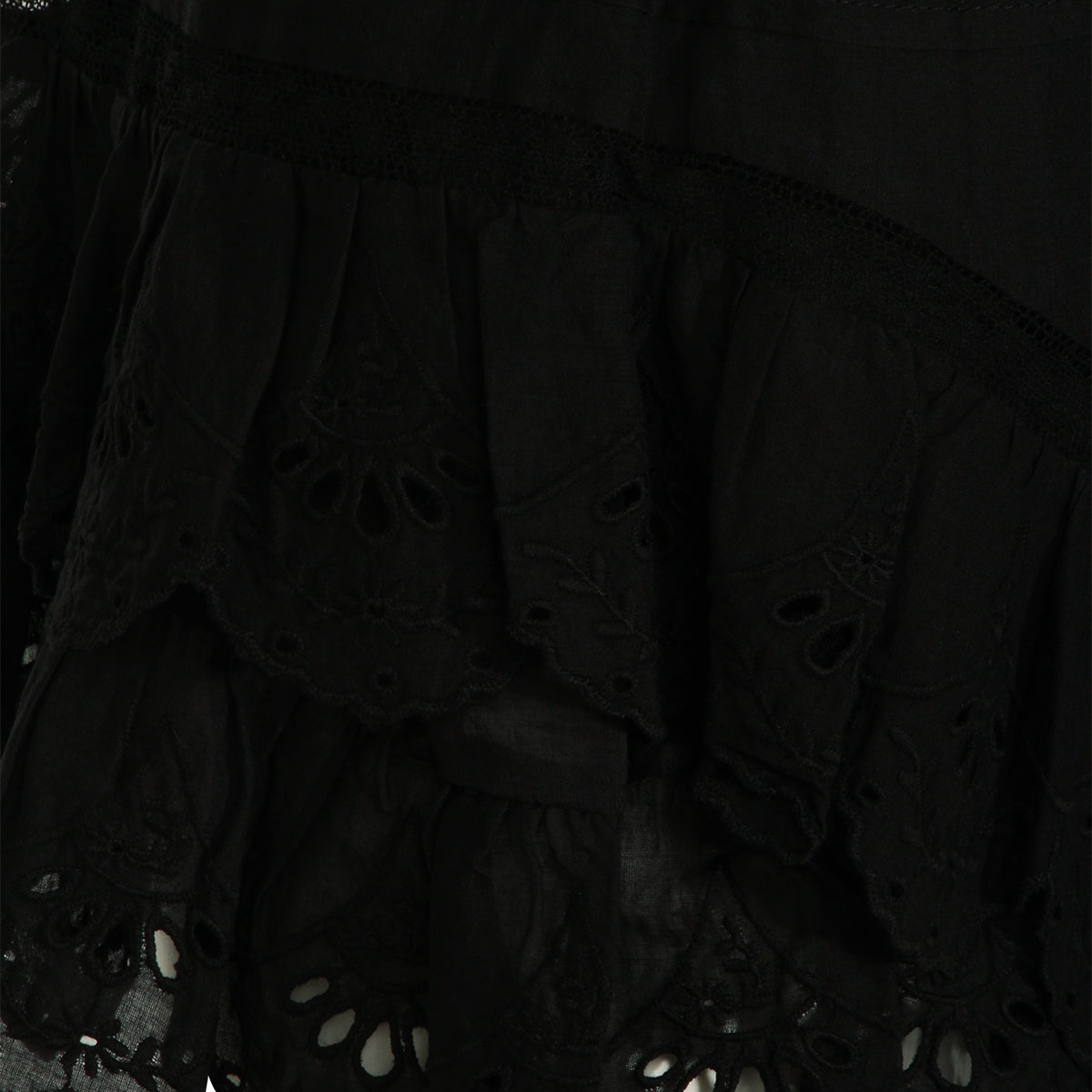 BLACK COTTON SKIRT