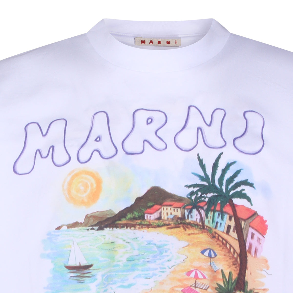 WHITE COTTON T-SHIRT