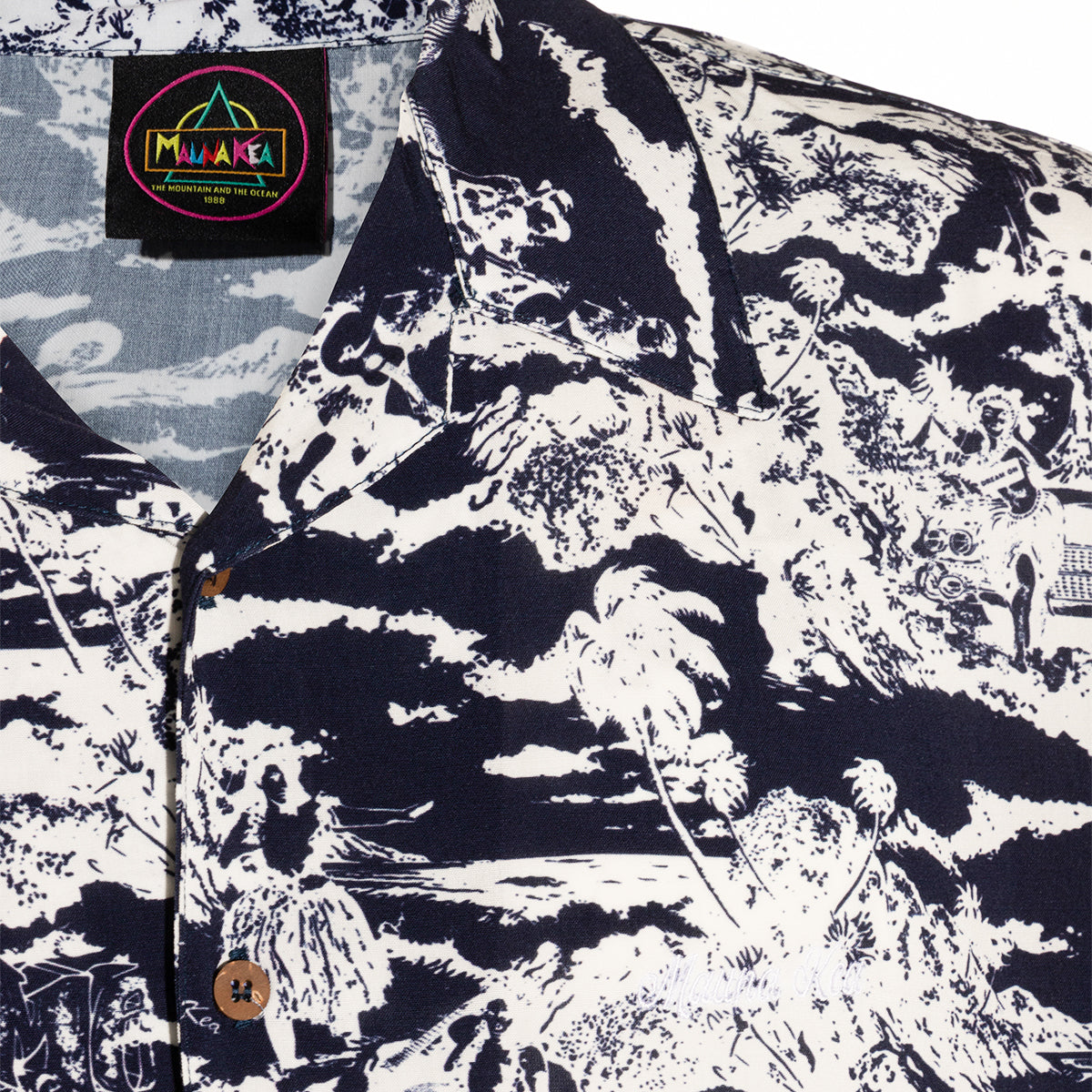 DARK NAVY VISCOSE SHIRT