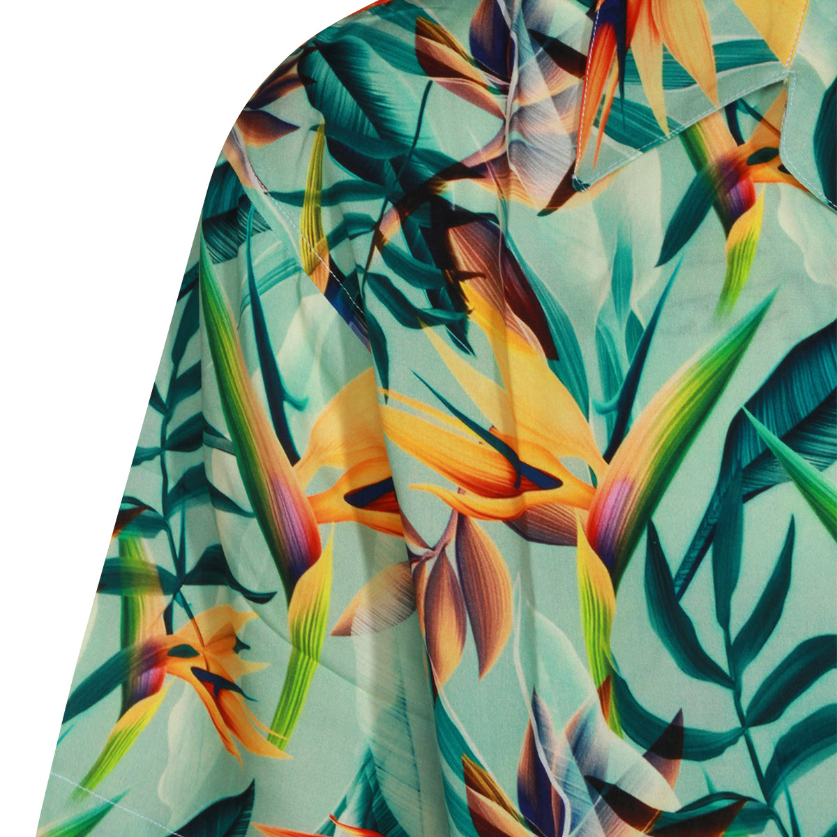 MULTICOLOR VISCOSE TROPICAL SHIRT