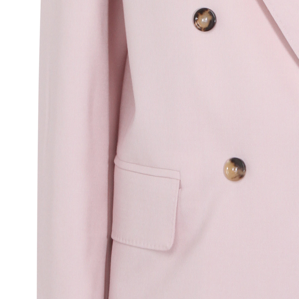 PINK WOOL BLEND BLAZER