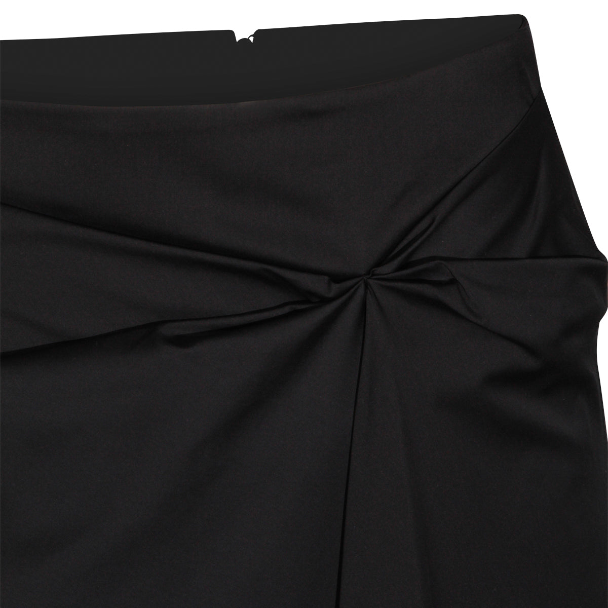 BLACK COTTON PAGGI SKIRT