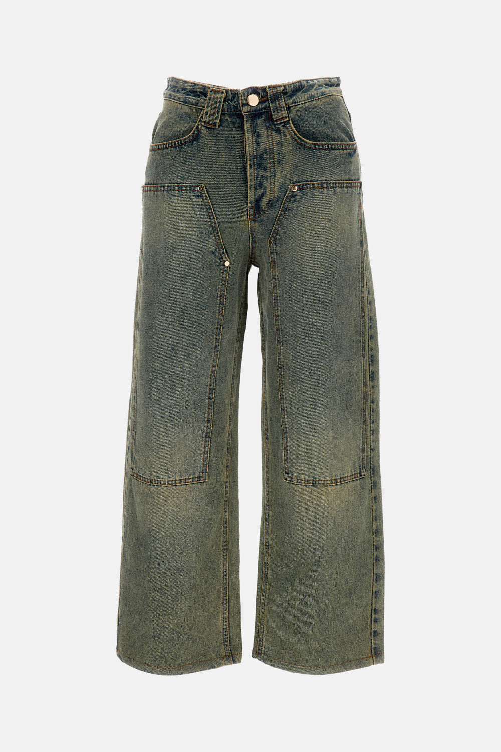 MILTON TEAWASH DENIM CARPENTER TROUSERS