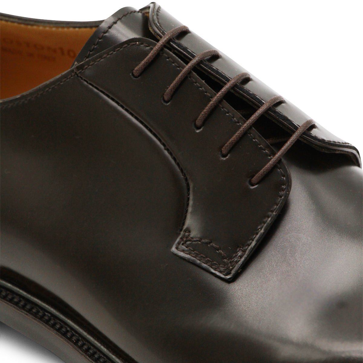 BROWN LEATHER LACES UP SHOES