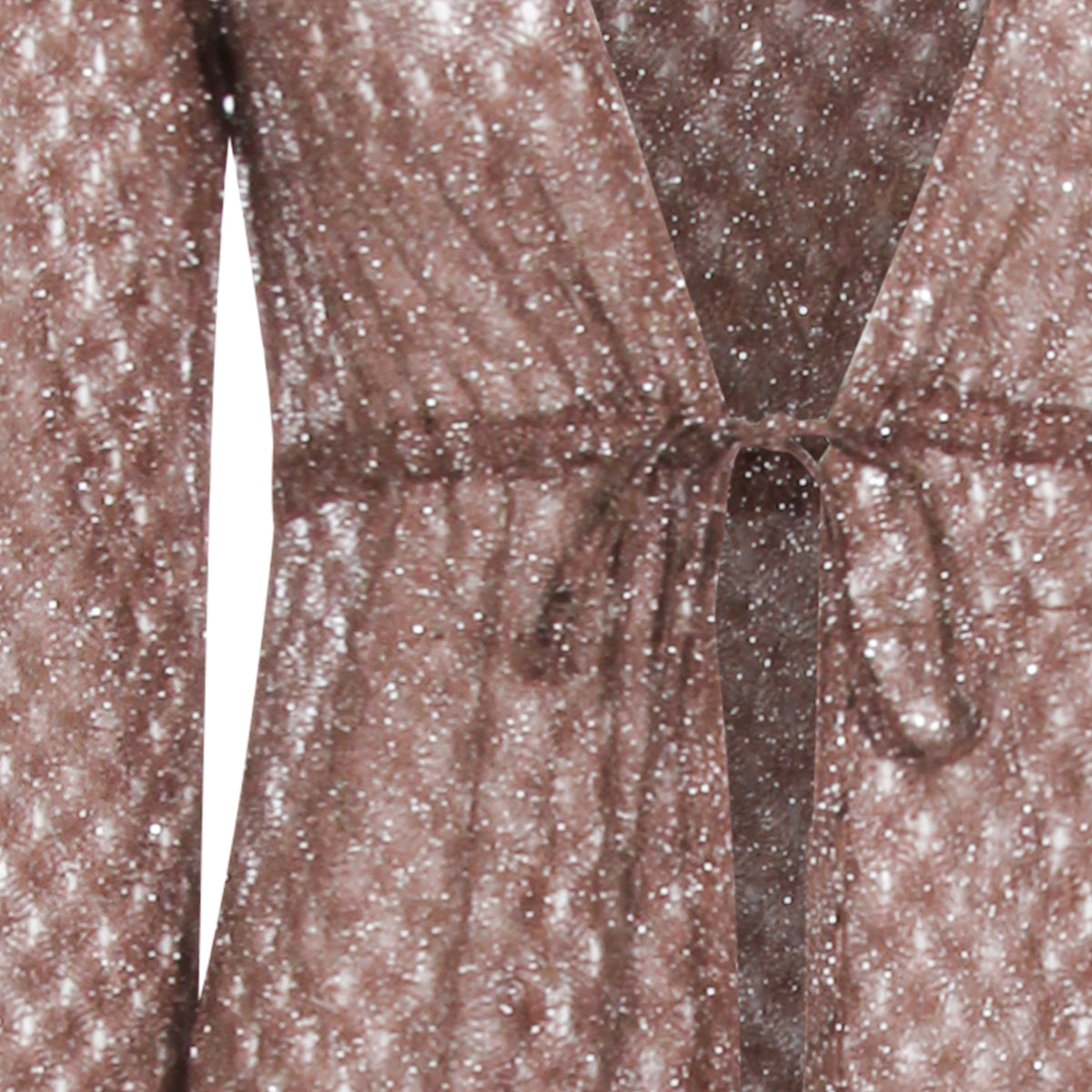 BROWN VISCOSE CARDIGAN