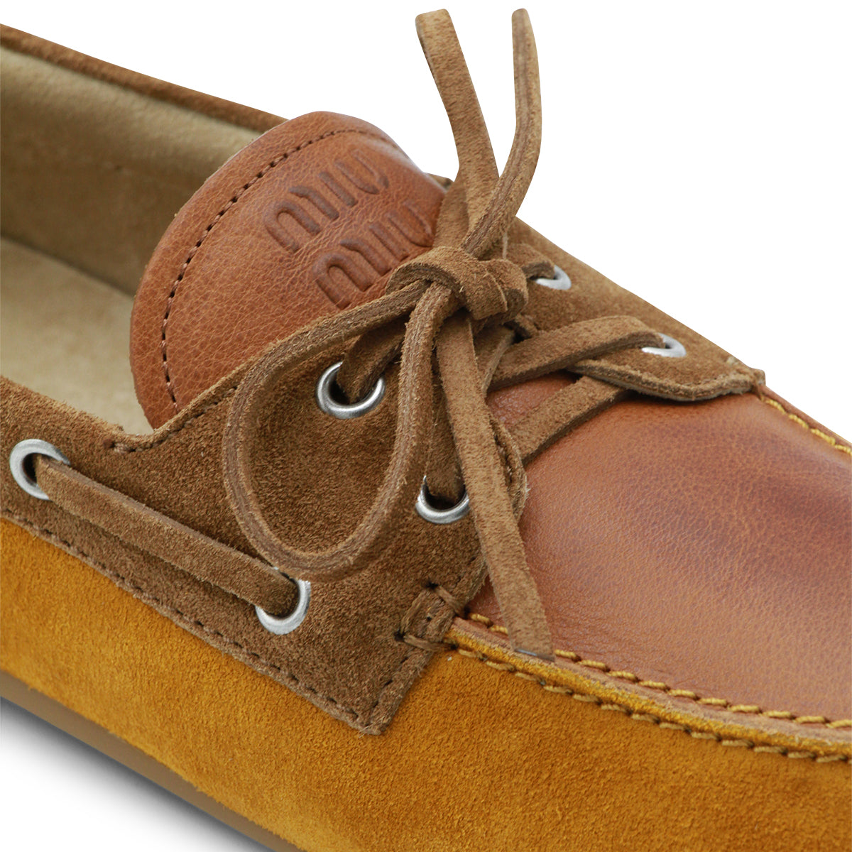 CAMEL LEATHER LOAFERS